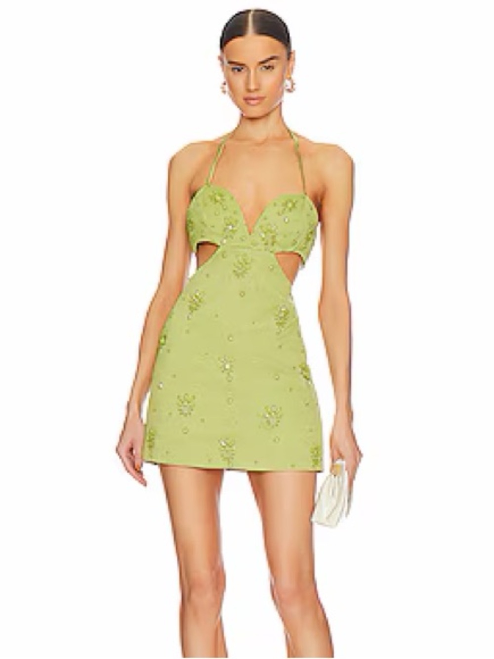Portia Mini Dress in Jade Green
MAJORELLE